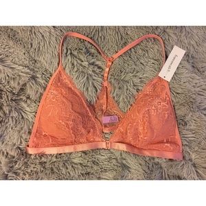 Francesca's coral lace bralette